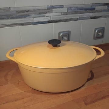 Braadpan - Emaille gietijzer, helemaal nieuw. - Couzances, Antiek en Kunst