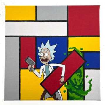 PAAPI (1986) - Rick Sanchez (Rick and Morty) x Mondriaan