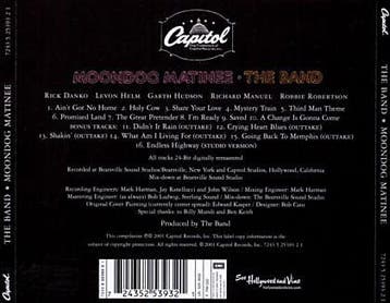 cd - The Band - Moondog Matinee, Verzenden, Zo goed als nieuw