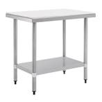 Vogue RVS snijtafel met HDPE snijplank 90cm, Verzenden, Nieuw in verpakking