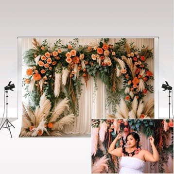 Bruiloft Achtergronddoek Boho | 33% Korting, Ophalen of Verzenden, Zo goed als nieuw, Achtergrond
