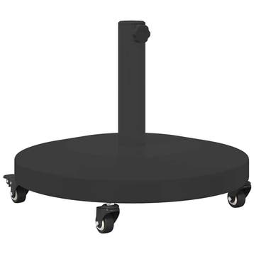 vidaXL Parasolvoet 24.45 kg Zwart Rond Verstelbaar, Verzenden, Nieuw, Minder dan 1 meter, Parasolvoet