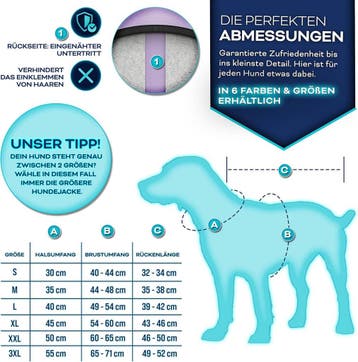 Hondenjas - Hondentrui - Winter - L - Paars - TRESKO®, Verzenden, Zo goed als nieuw