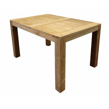 Krista dining tuintafel 140x90xH77,5 cm teak, Tuin en Terras, Tuintafels, Ophalen of Verzenden, Nieuw, Teakhout