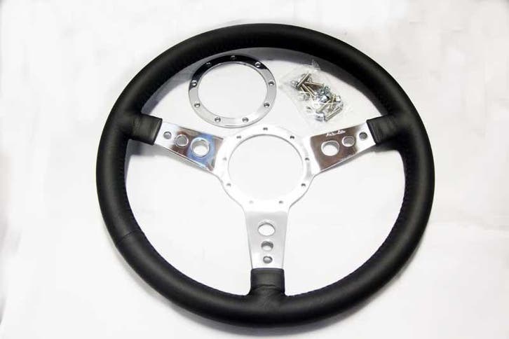 Sportstuur Moto - Lita Leer (Leather Rim), Auto-onderdelen, Ophanging en Onderstel, Ophalen of Verzenden