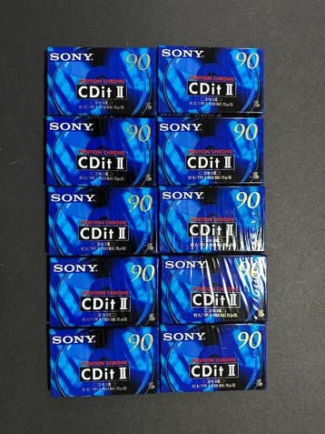 Sony - CDit II 90 Chrome (Type II / High Bias) Lege, Nieuw