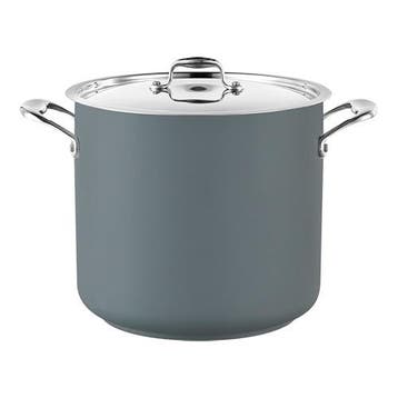 Kookpan RVS Hoog | Ø24cm | 8.7L | Grijs | gas, elektrisch.., Verzenden