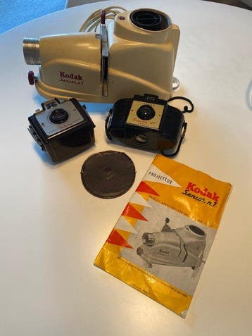 Kodak Senior 1 + 2x Brownie | Diaprojector, Nieuw