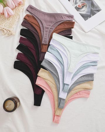 15-Delige Set Dames String Broekjes - Katoen, Sexy & Comfort, Verzenden
