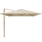 Challenger T1 premium parasol 400x300 cm teak champagne, Tuin en Terras, Parasols, Ophalen of Verzenden, Nieuw