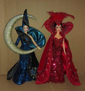 Mattel - Barbiepop 2xBarbies BOB MACKIE années 90: Queen
