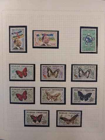 Centraal Afrika mooie verzameling in album, Postzegels en Munten, Postzegels | Volle albums en Verzamelingen, Ophalen of Verzenden