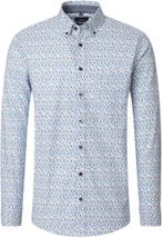 CASAMODA Overhemd Dots Blauw maat 4XL Heren, Kleding | Heren, Overhemden, Verzenden, Nieuw, Blauw, CASAMODA