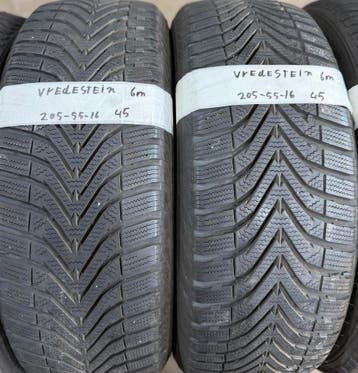 2x 205-55-16 Vredestein Winter 2x 6mm €45 Per Band 205 55 16, Ophalen, Gebruikt, 16 inch, Band(en)