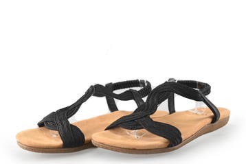 Dolcis Sandalen in maat 42 Zwart, Dolcis, Verzenden, Zwart, Sandalen of Muiltjes