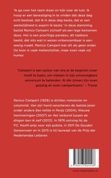 Vandaag ben ik een lege kartonnen doos 9789023490098, Verzenden, Zo goed als nieuw, Remco Campert