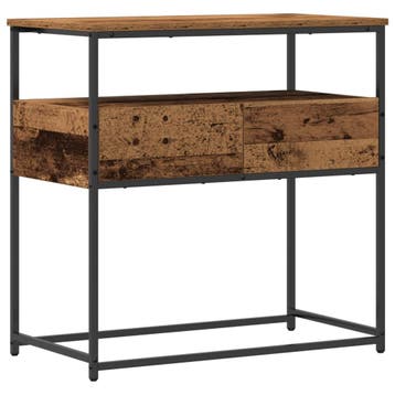 vidaXL Wandtafel Oud Hout 75 x 40 x 75 cm Bewerkt hout, Minder dan 45 cm, Verzenden, Nieuw, 70 cm of meer