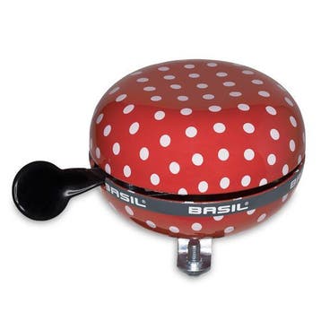 Basil bel Ding Dong 80mm Dots rd/wt, Fietsen en Brommers, Verzenden, Nieuw
