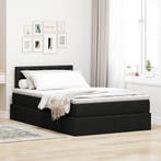 vidaXL Opbergbed met matras met matras Zwart 120 x 190 cm, Verzenden, Nieuw, Zwart