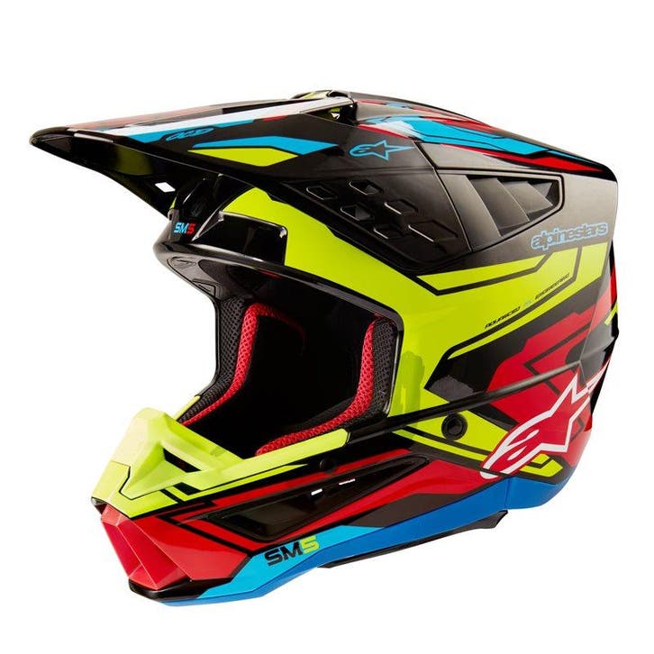 Alpinestars S-M5 Action 2 Helm Ece 22.06 Zwart Geel Fluo, Motoren, Kleding | Motorhelmen, XXL, Nieuw met kaartje, Overige merken