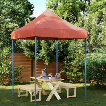 vidaXL Partytent 200 x 200 x 306 cm Terracotta Oxford Stof, Verzenden, Nieuw, Partytent