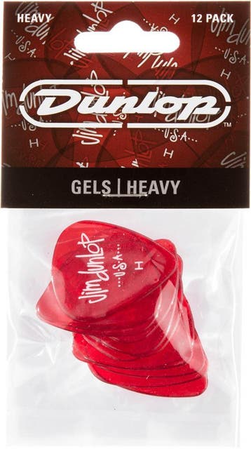 Jim Dunlop 486PHV Gels plectrum heavy 12-pack, Ophalen of Verzenden, Nieuw, Elektrische gitaar