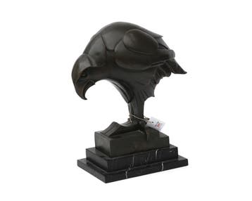 Art-deco bronzen beeld van arend, naar Johan Coenraad Altorf