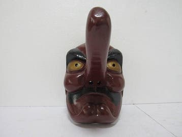 Grote houten Tengu-masker – wandhanger, amulet en