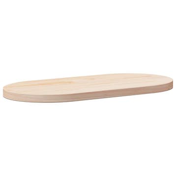 vidaXL Tafelblad 60x30x2,5 cm massief grenenhout ovaal, Verzenden, Nieuw