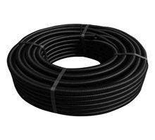 flexibele mantelbuis DN20 (BU 24,2 mm) zwart - rol a 50 mtr., Ophalen of Verzenden, Nieuw