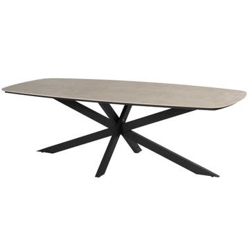 Prado dining tuintafel 240x105xH75 cm antraciet met, Ophalen of Verzenden, Nieuw