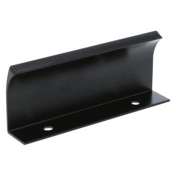 Greep EDGE STRAIGHT zwart geborsteld 60 mm, Verzenden, Nieuw