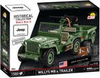 COBI 2804 Willys MB +Trailer & M2 Gun (Leger bouwsets), Verzenden, Nieuw