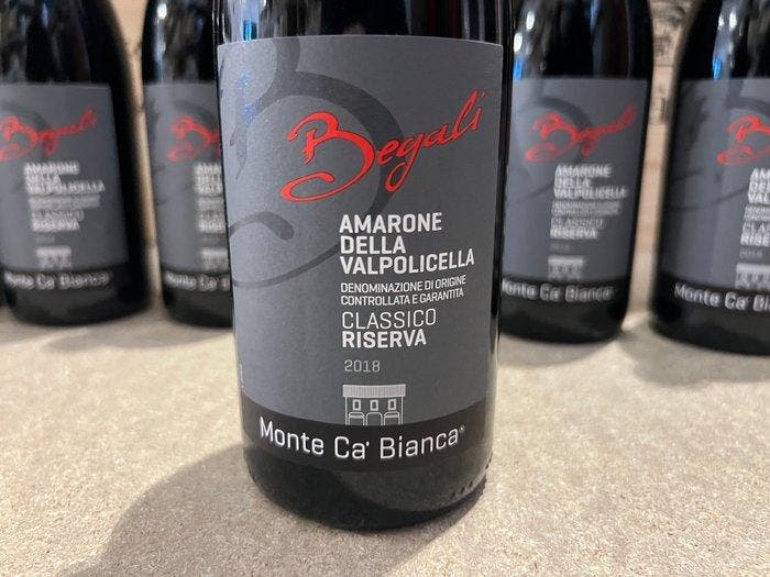 2018 Begali Monte Ca Bianca - Amarone della Valpolicella, Verzamelen, Wijnen