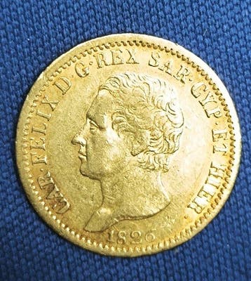 Italië, Koninkrijk Sardinië Carlo Felice. 20 Lire 1826