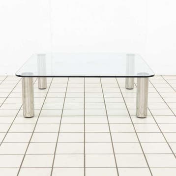 Glazen Salontafel door Marco Zanuso (1970s), Huis en Inrichting, Tafels | Salontafels, Ophalen of Verzenden, Nieuw