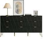 UEV Commode met schuifranden, 150 x 34 x 74 cm, kast met 9 s, Verzenden, Zo goed als nieuw