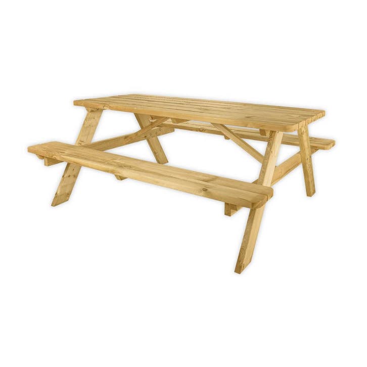 Picknicktafel Deluxe 180 x 70 cm, Tuin en Terras, Picknicktafels, Nieuw, Hout, Verzenden