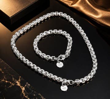 Zonder minimumprijs - Parure Zilver - Prachtige zilveren, Sieraden, Tassen en Uiterlijk