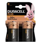 Duracell Batterij Plus Power D/LR20 blister 2, Ophalen of Verzenden, Nieuw