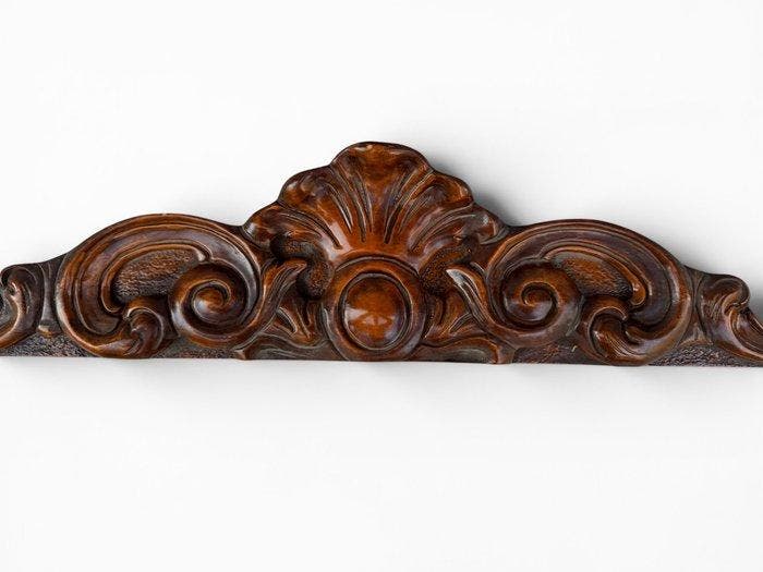 Paneel - hard hout - Cimasa van massief hout, Antiek en Kunst, Curiosa en Brocante
