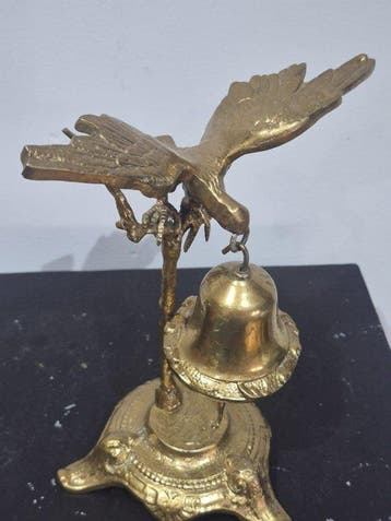 Decoratieve bel - Campana decorativa de bronce con águila –