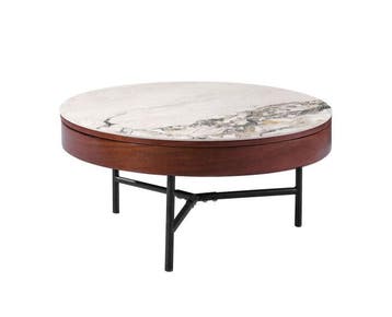 Salontafel Emerald rond met opbergvak 80 cm, Ophalen of Verzenden, Nieuw