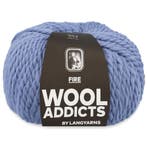 WoolAddicts Fire - 21 kristalblauw - Merinowol Garen, Ophalen of Verzenden, Nieuw
