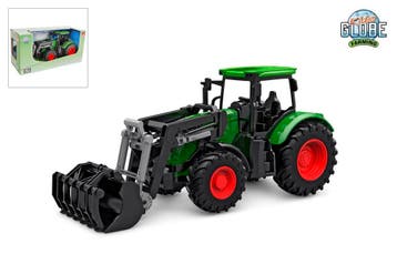Kids Globe tractor freewheel met frontlader 27cm groen, Ophalen of Verzenden, Nieuw