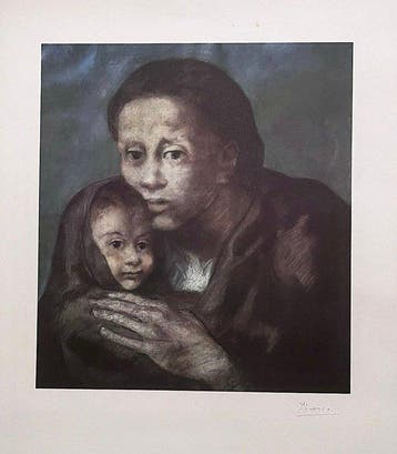 Pablo Picasso (1881-1973) - Maternité (handsigned), Antiek en Kunst