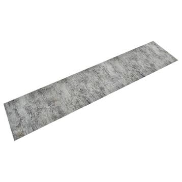 vidaXL Keukenmat wasbaar betonprint 60x300 cm fluweel, Verzenden, Nieuw