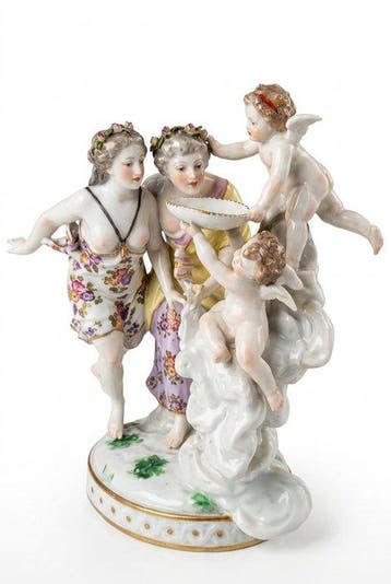 Edmé Samson - sculptuur, Gruppo scultoreo in porcellana di