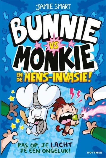 Bunnie Vs Monkie En De Mens-Invasie! | Jamie Smart | Nieuw, Ophalen of Verzenden