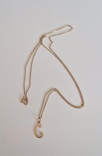 Zonder minimumprijs - Ketting met hanger - 9 kt. Geel goud